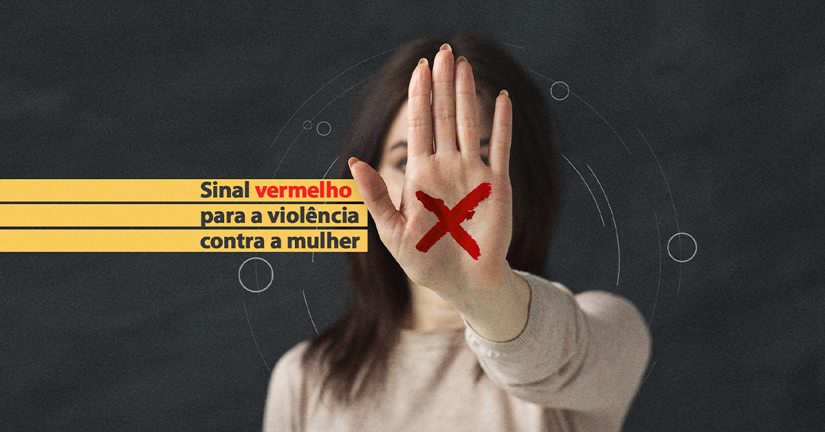 A violência doméstica contra as mulheres aumentou consideravelmente durante o período de isolamento social em meio à pandemia da COVID-19. Pensando nisso, foi criada a campanha “Sinal Vermelho contra a violência doméstica”.